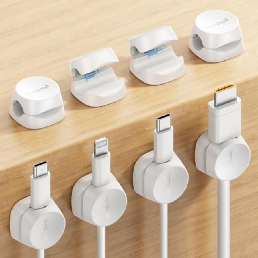 Car Cable Organizer - 8 Pack Cord Organizer, [1s Lock]