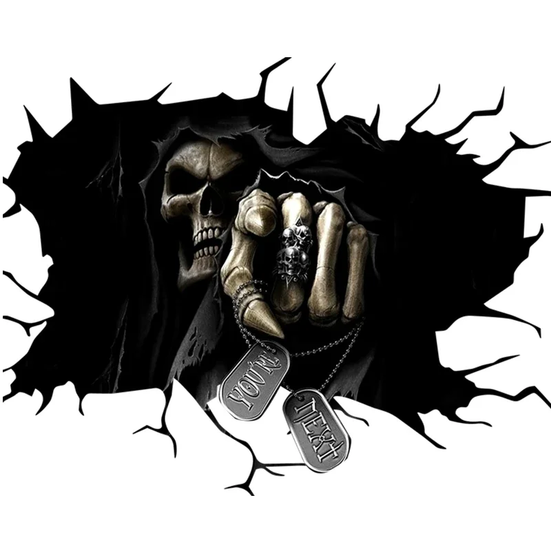 Car Accessories You Need - Car Stickers Halloween Floor Wall Skeleton