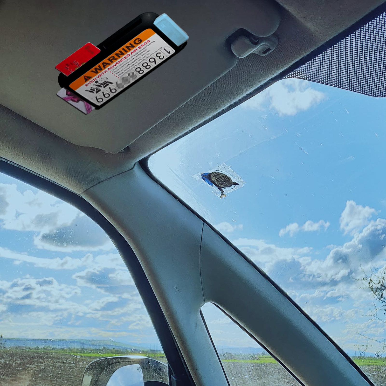 Car Trunk Organizer - 2Pcs Car Sun Visor Organizer Compact