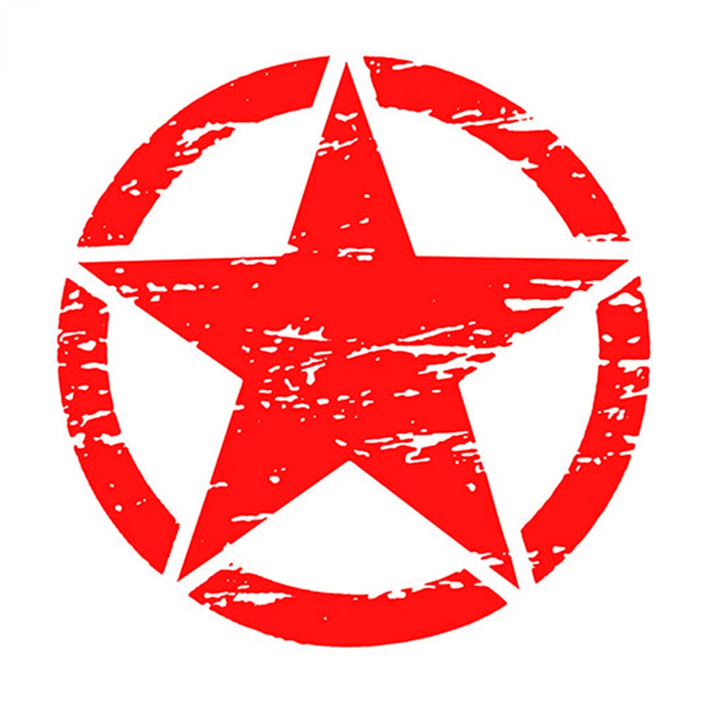 Car Accessories You Need - 15cm Military Army Star Hood Off
