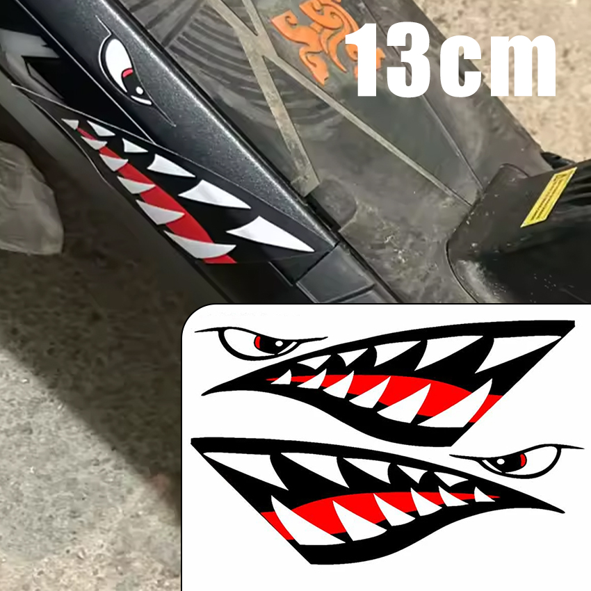 Car Accessories You Need - JDM Shark Mouth Teeth Car Sticker