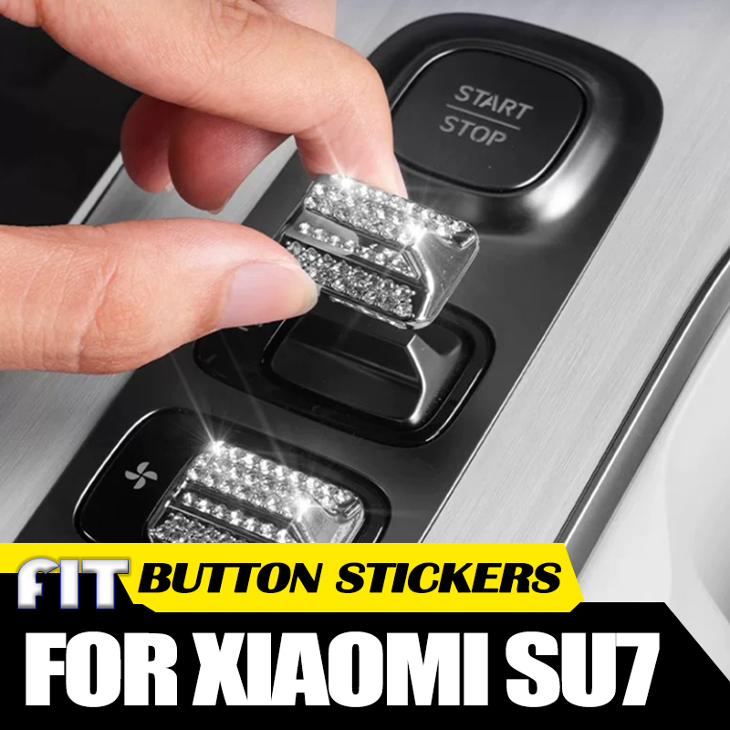 Car Accessories Xiaomi - Car Central Control Button Sticker Fit
