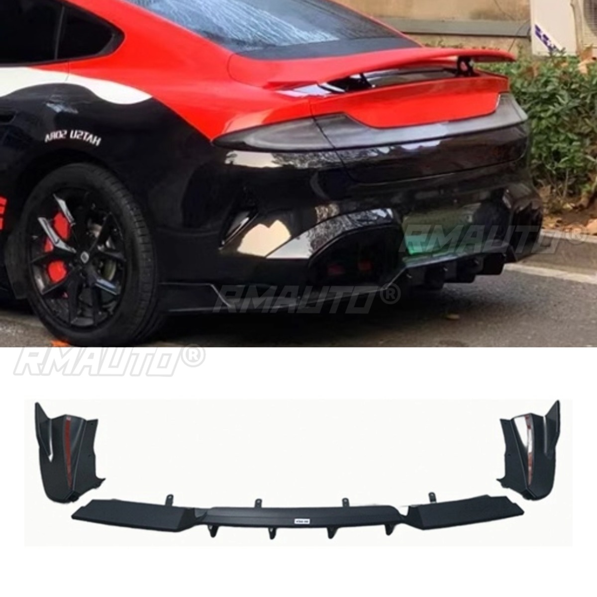 Car Accessories Xiaomi - Gloss Black Carbon Look Car Rear