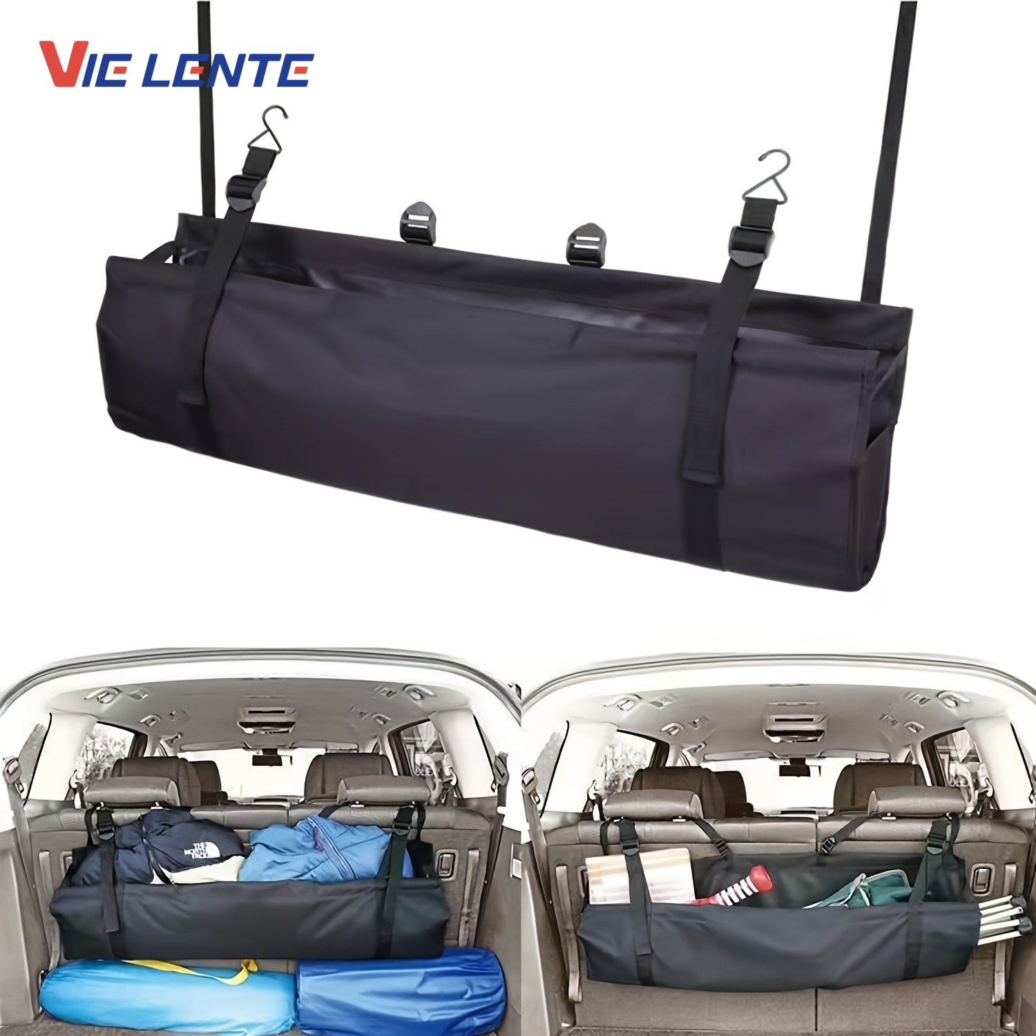 Car Trunk Organizer - Adjustable Car Trunk Organizer Backseat Storage
