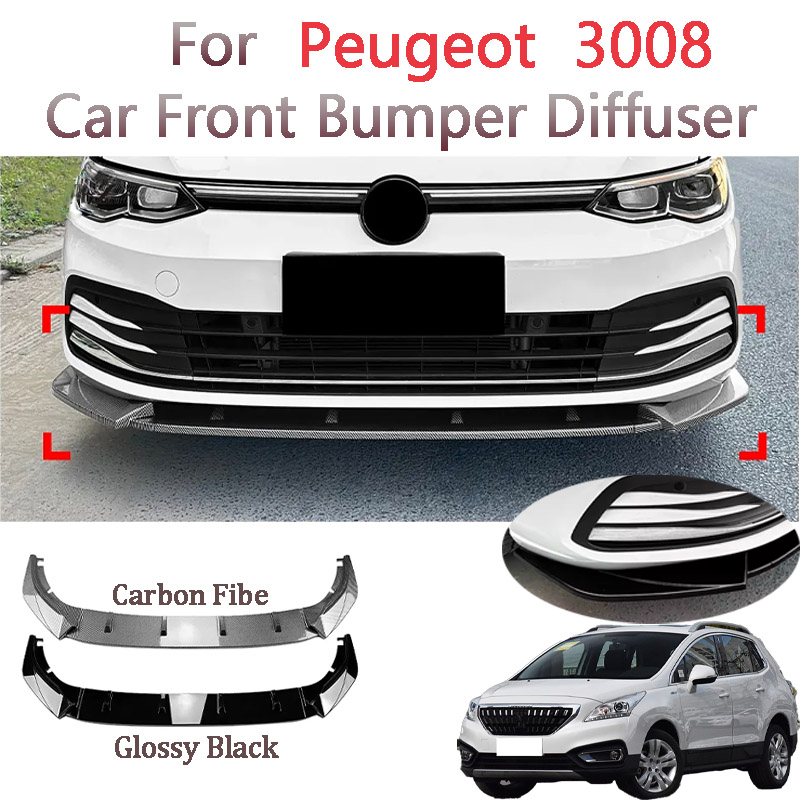 Car Accessories Lipa - Universal Front Bumper Lip For Peugeot