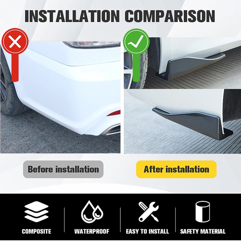 48cm Rear Bumper Splitter Apro - Car Accessories Lipa ulasan dan harga