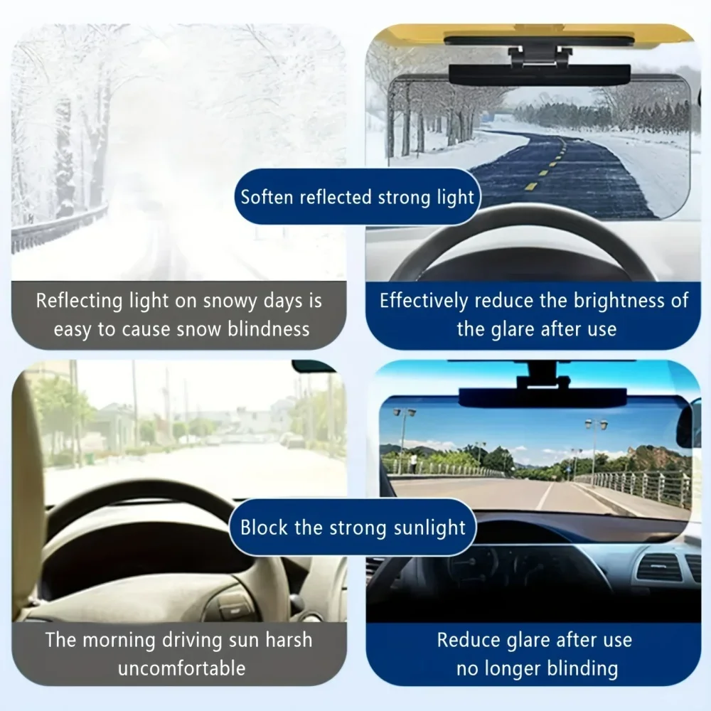 Foldable Car Sun Visor HD Anti - Car Accessories For Night Driving ulasan dan harga