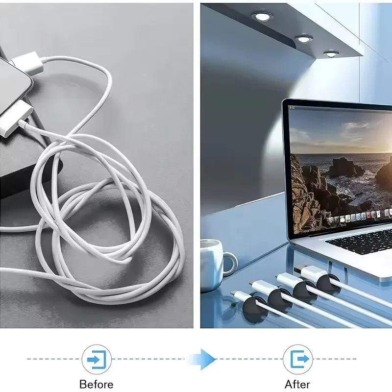 5/50Pcs Cable Clip Winder Orga - Car Cable Organizer ulasan dan harga