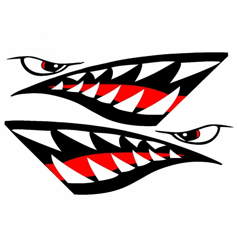 JDM Shark Mouth Teeth Car Stic - Car Accessories You Need ulasan dan harga