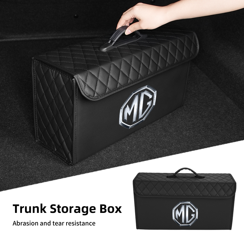 Car Trunk Storage Box Leather  - Car Trunk Organizer ulasan dan harga