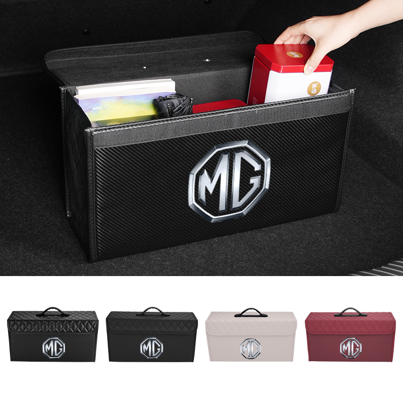 Car Trunk Storage Box Leather  - Car Trunk Organizer ulasan dan harga