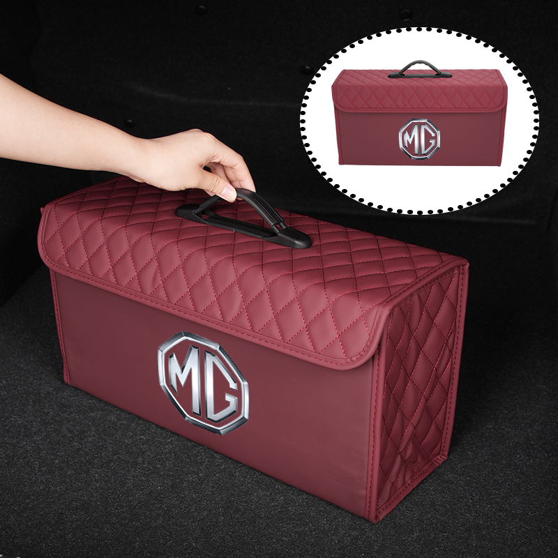Car Trunk Storage Box Leather  - Car Trunk Organizer ulasan dan harga