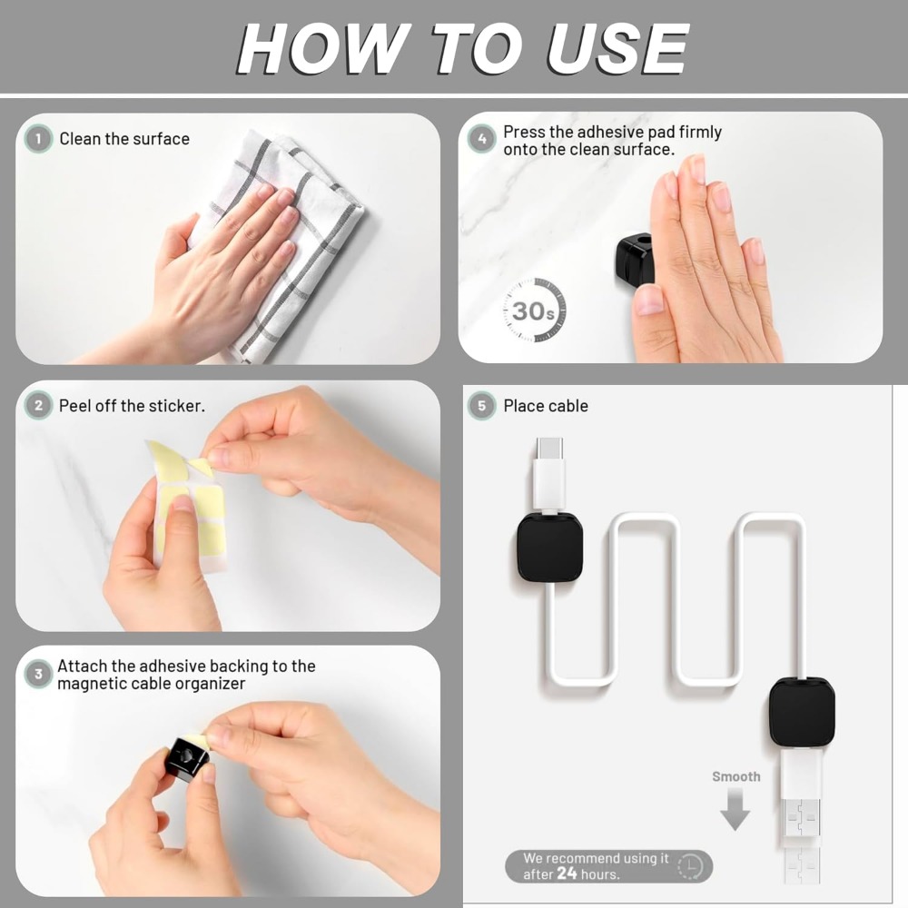 Magnetic Cable Clips for Cord  - Car Cable Organizer ulasan dan harga