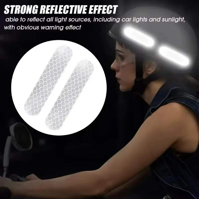 Reflective Stickers Helmet War - Car Accessories For Night Driving ulasan dan harga