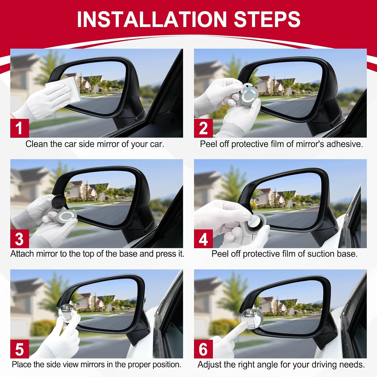 Blind Spot Mirror, Round HD Gl - Car Accessories You Need ulasan dan harga