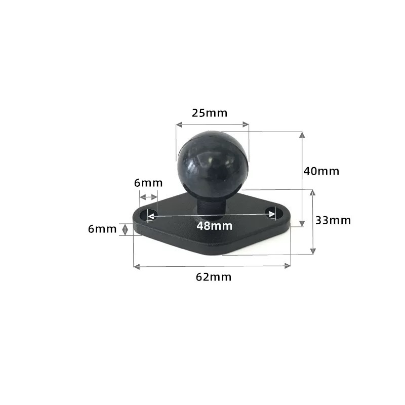 1 Inch Ball Head Motorcycle Ba - Car Accessories Xiaomi ulasan dan harga