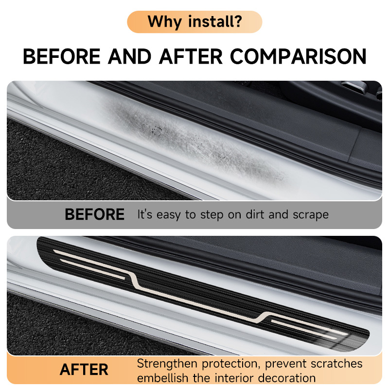Stainless Steel Car Door Sill  - Car Accessories You Need ulasan dan harga