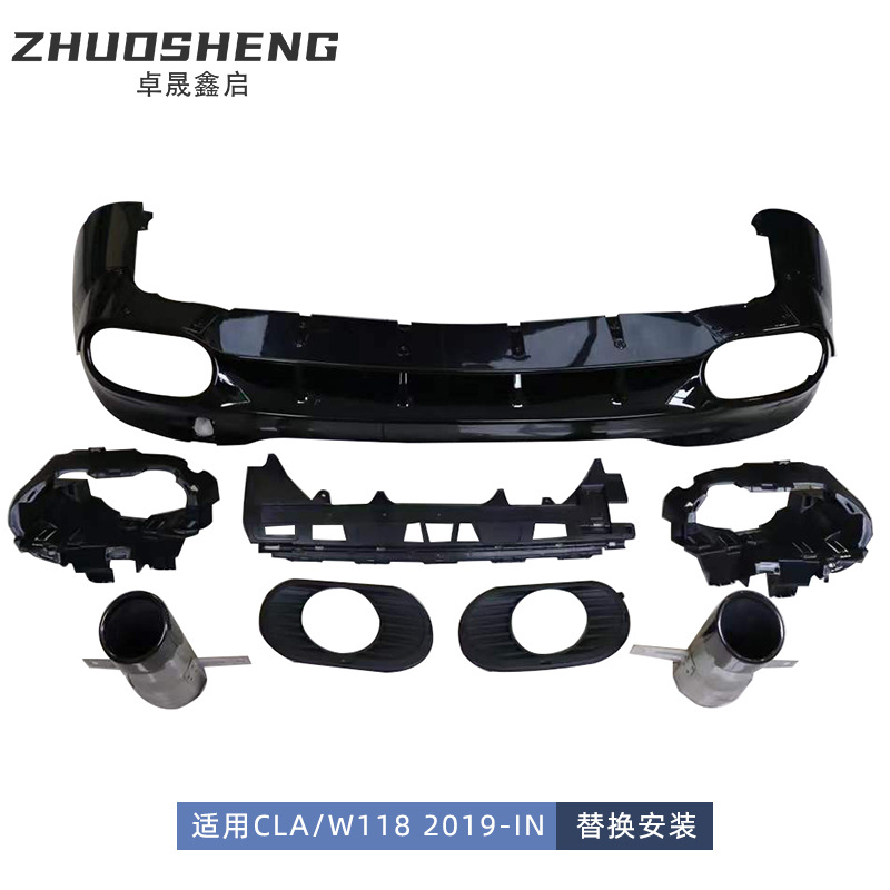 Rear Lip for Mercedes CLA W118 - Car Accessories Lipa ulasan dan harga