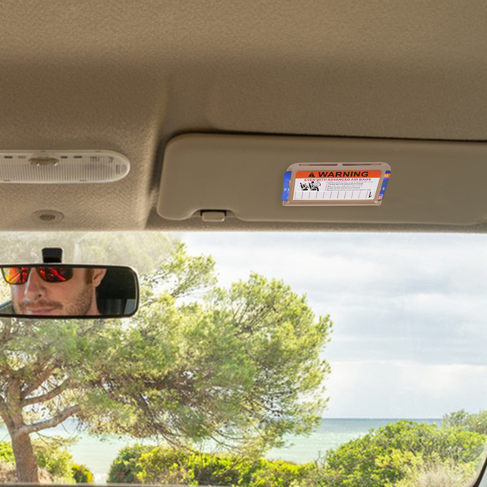 2Pcs Auto Sun Visor Cards Hold - Car Trunk Organizer ulasan dan harga