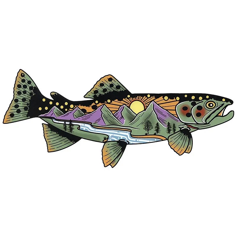 Car Stickers Wild Brown Trout  - Car Accessories You Need ulasan dan harga