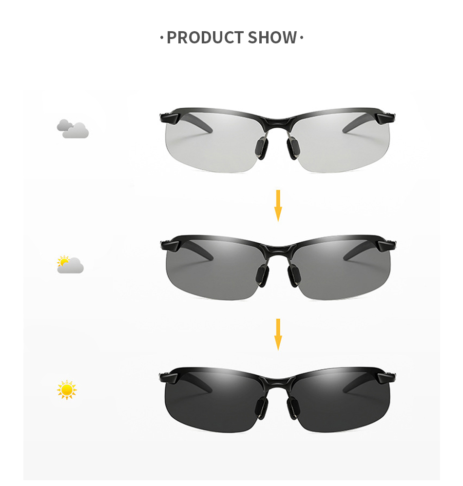 Photochromic Sunglasses Men Po - Car Accessories For Night Driving ulasan dan harga