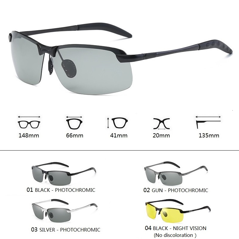 Photochromic Sunglasses Men Po - Car Accessories For Night Driving ulasan dan harga